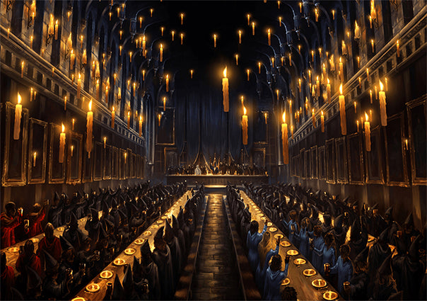 Harry Potter Church Hogwarts Dining Hall Candles Backdrop for Hallowee –  Starbackdrop